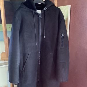The Arrivals men’s Hal suede leather coat size medium, new.
